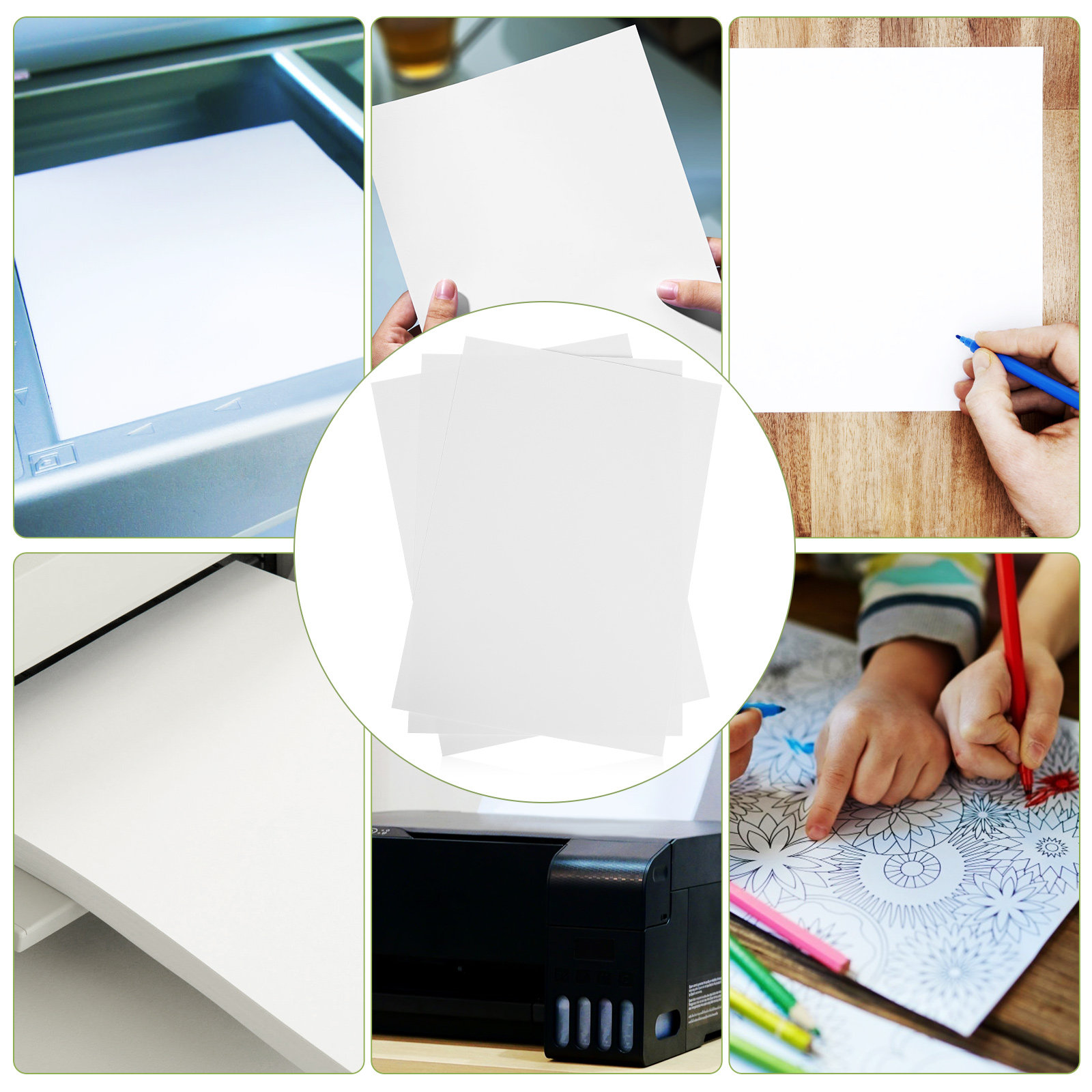 Laser Printer Home - 100Sheets A4 Printer Paper Blank Premium