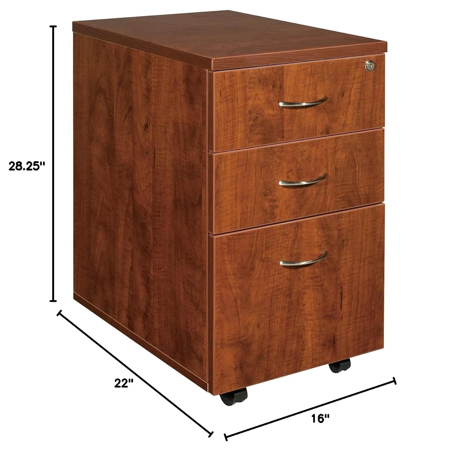 Drawer Pedestal Cabinet - Pedestal File Cabinet 3 Drawer Mobile