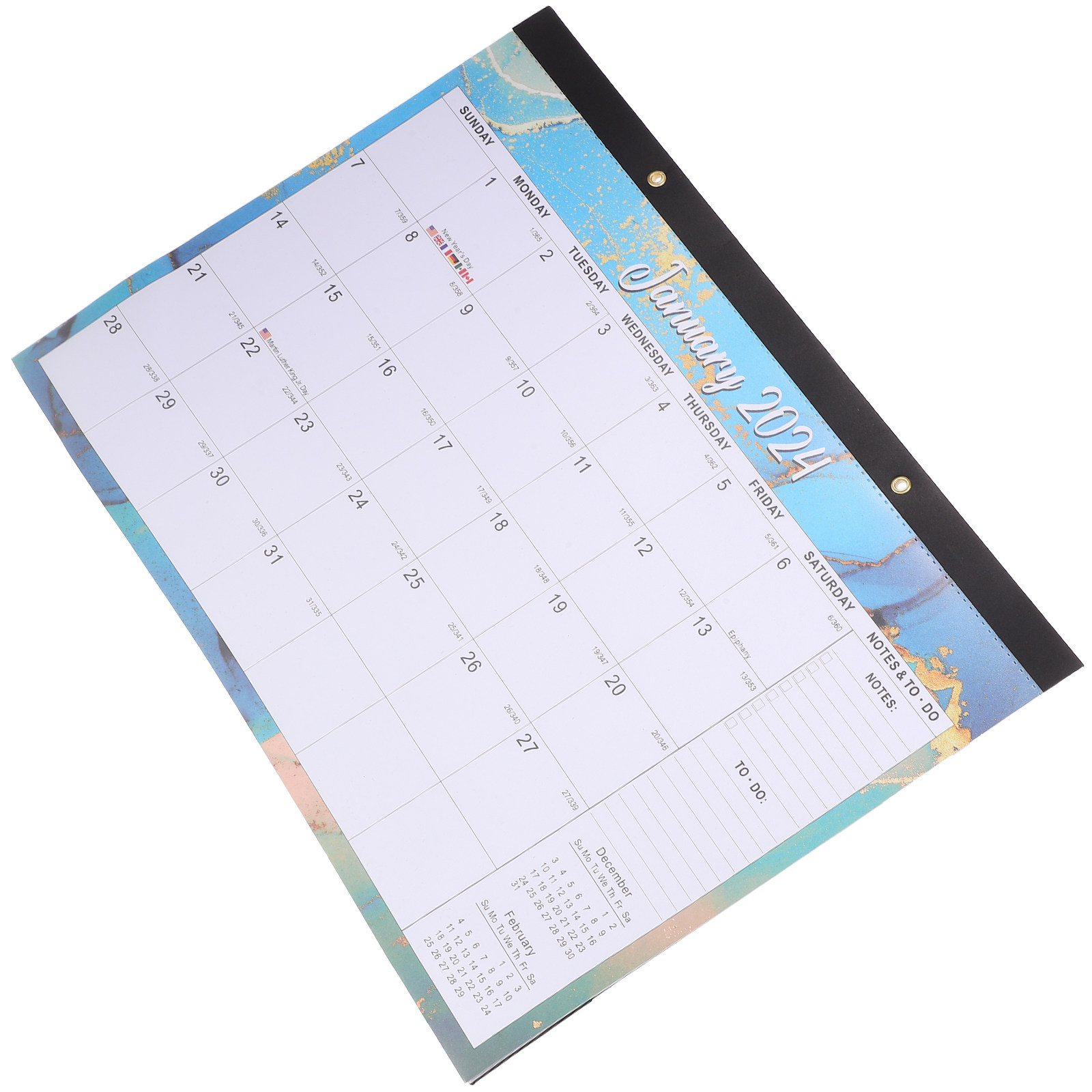 Home Office 2024 - 2024 English Monthly Wall Calendar Hanging