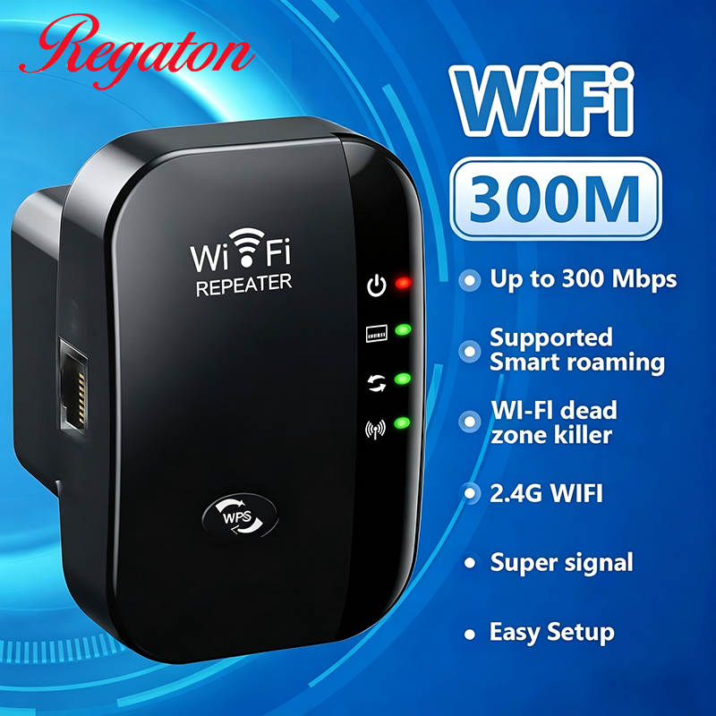Home Office Setup - Wireless 300M 2.4GHz WiFi Range Extender,