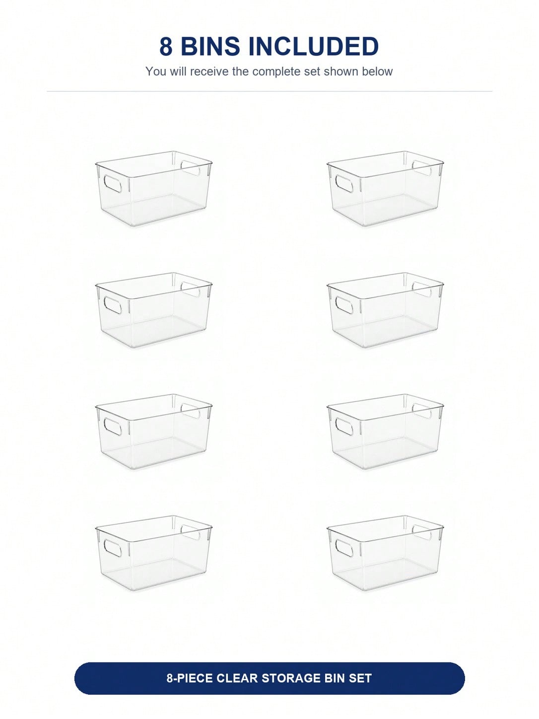 8-Pack Clear Storage Bins with - Home Office Setup review and price
