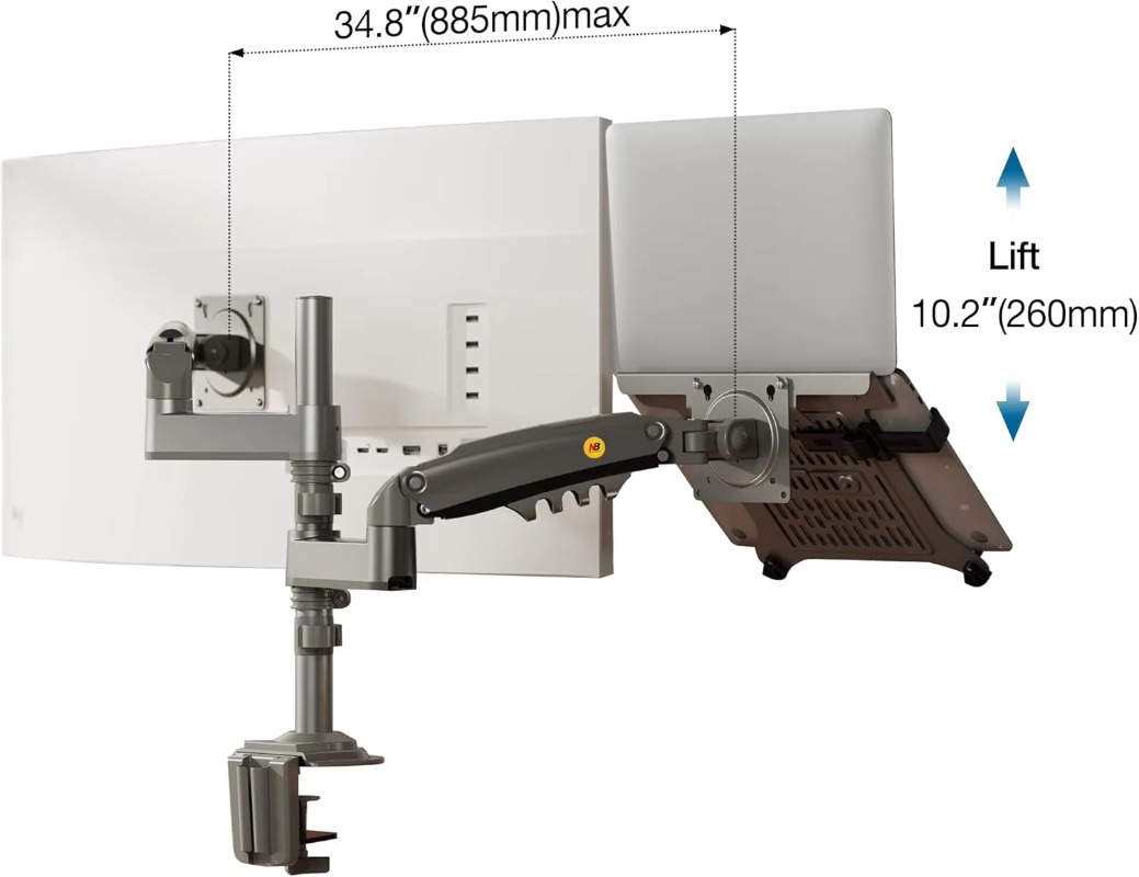 Dual Arm 2 in 1 Combo Laptop M - Monitor Arm Dual review and price