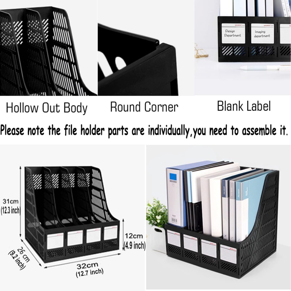4-Compartment Desktop File Org - Home Office Image review and price