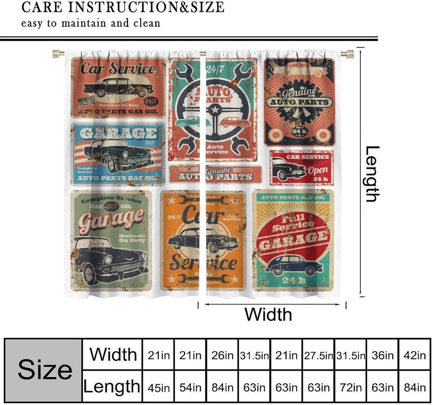 Garage Curtains, Vintage Man D - Home Office Shed review and price