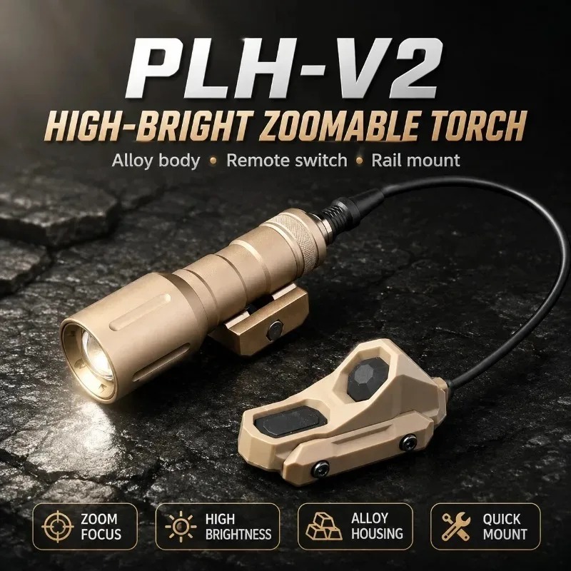 Sturdy PLH‑V2 Rail‑Mount Torch - Zoom Lighting Kit review and price