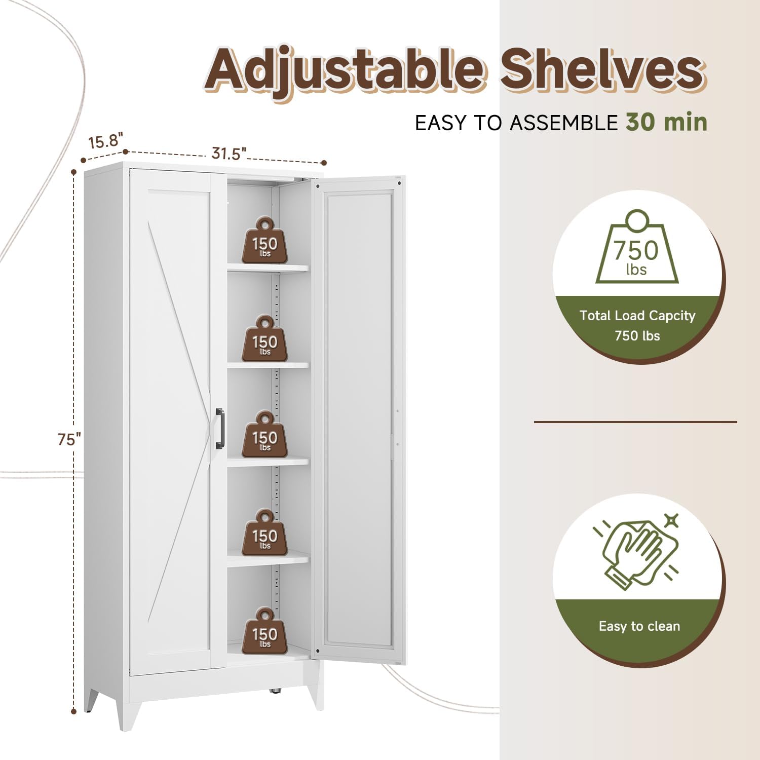 Tall Metal Storage Cabinet, Fr - Home Office For Two review and price
