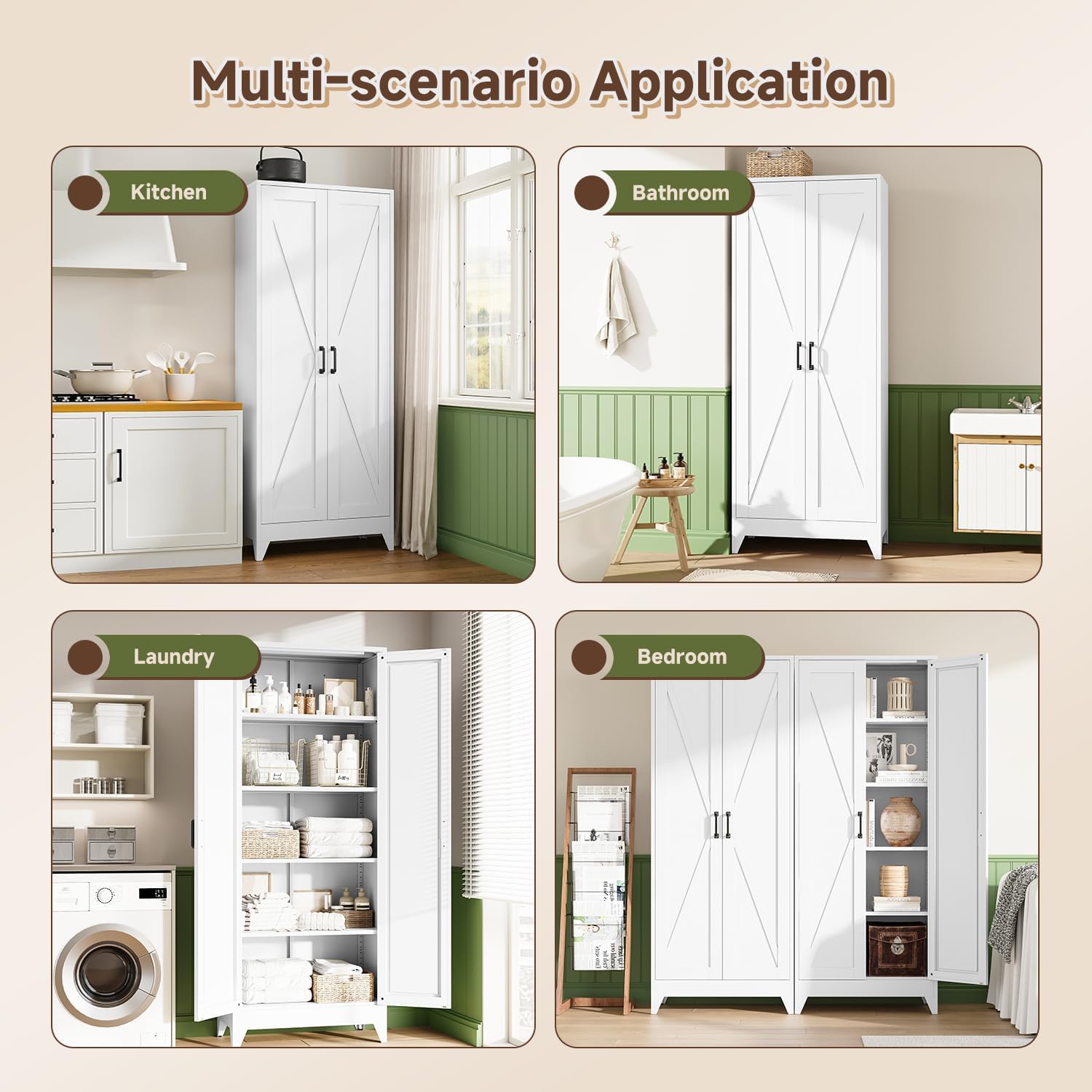 Tall Metal Storage Cabinet, Fr - Home Office For Two review and price