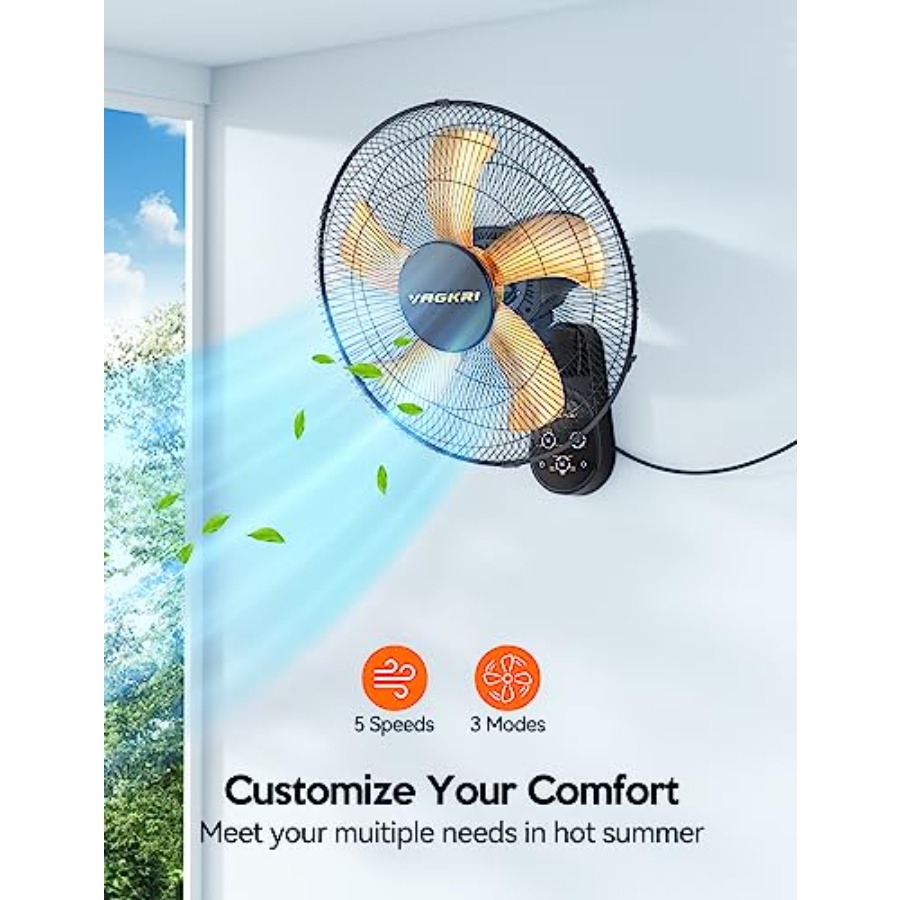 Wall Mount Fan, 16 Inch Wall F - Home Office Hours review and price