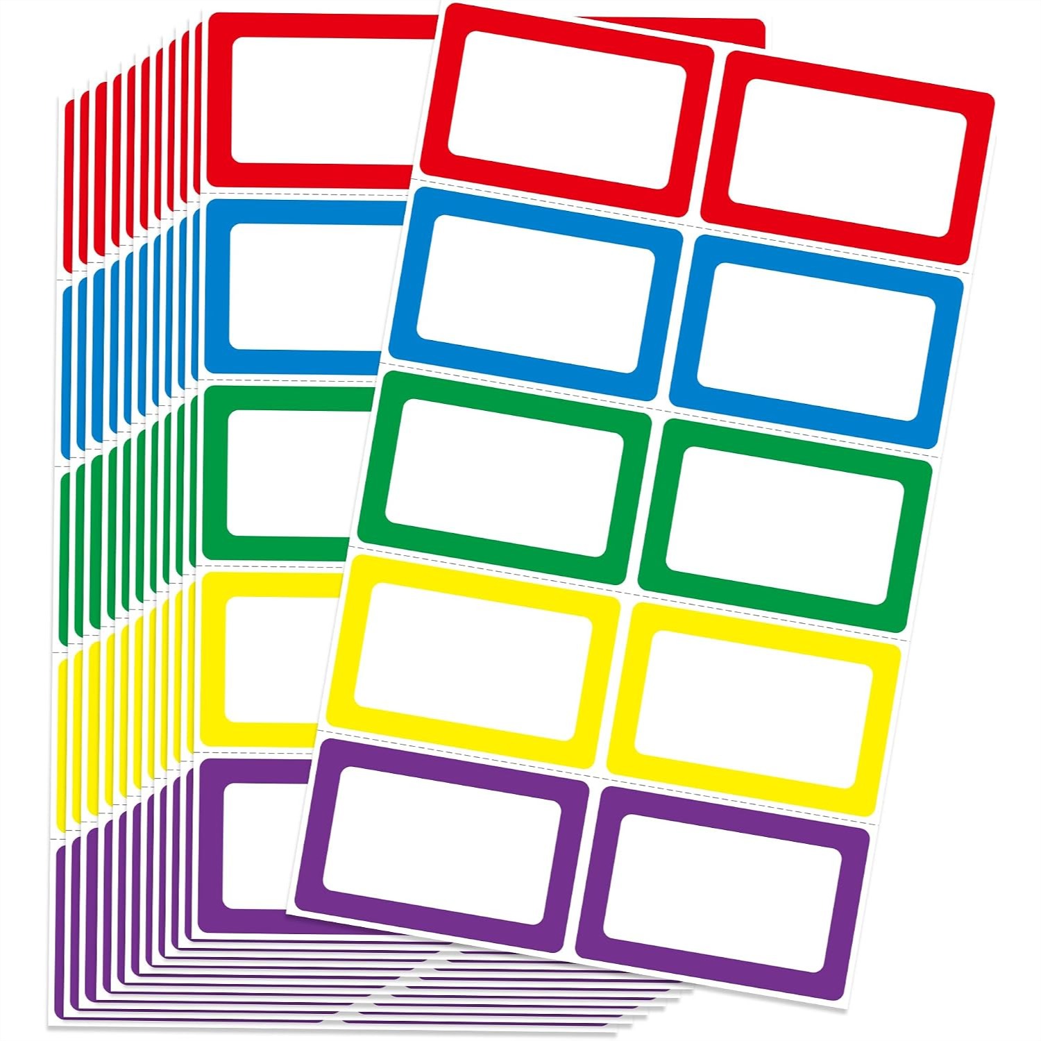 200 Name Tags Stickers 3.5x2.2 - Home Office Image review and price