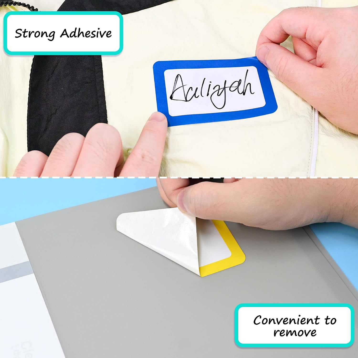 200 Name Tags Stickers 3.5x2.2 - Home Office Image review and price