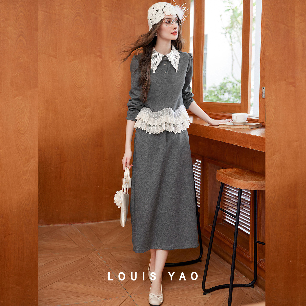 LOUIS YAO Lace Color Contrast  - Home Office For Two review and price