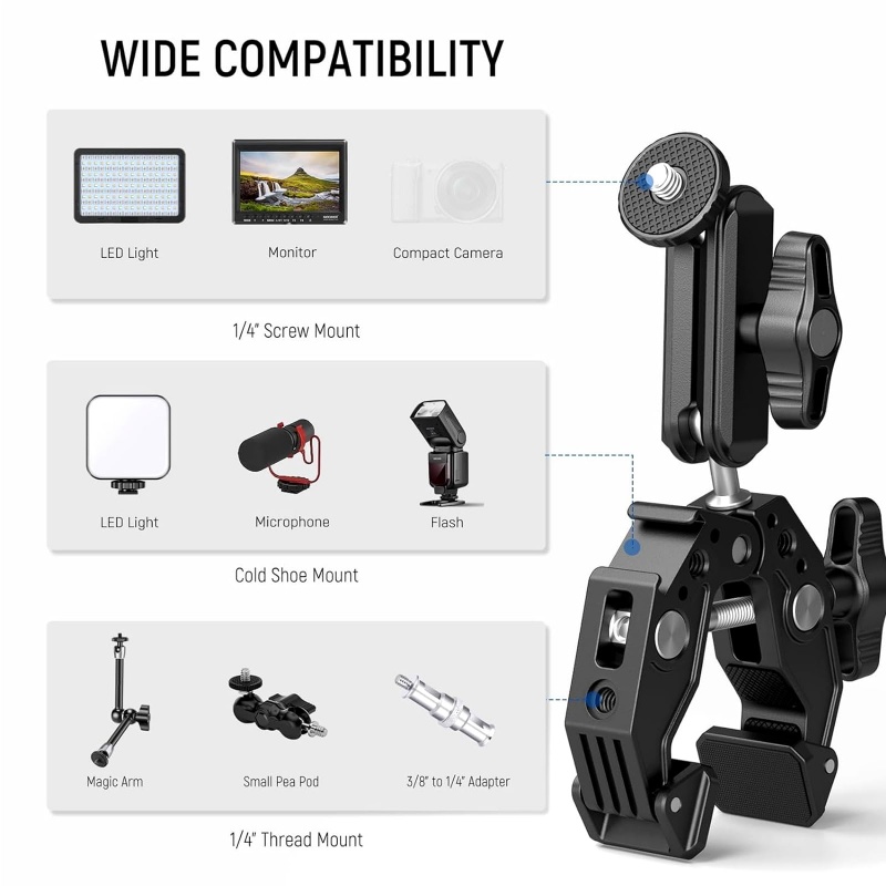 Universal Aluminum Super Clamp - Monitor Arm Dual review and price