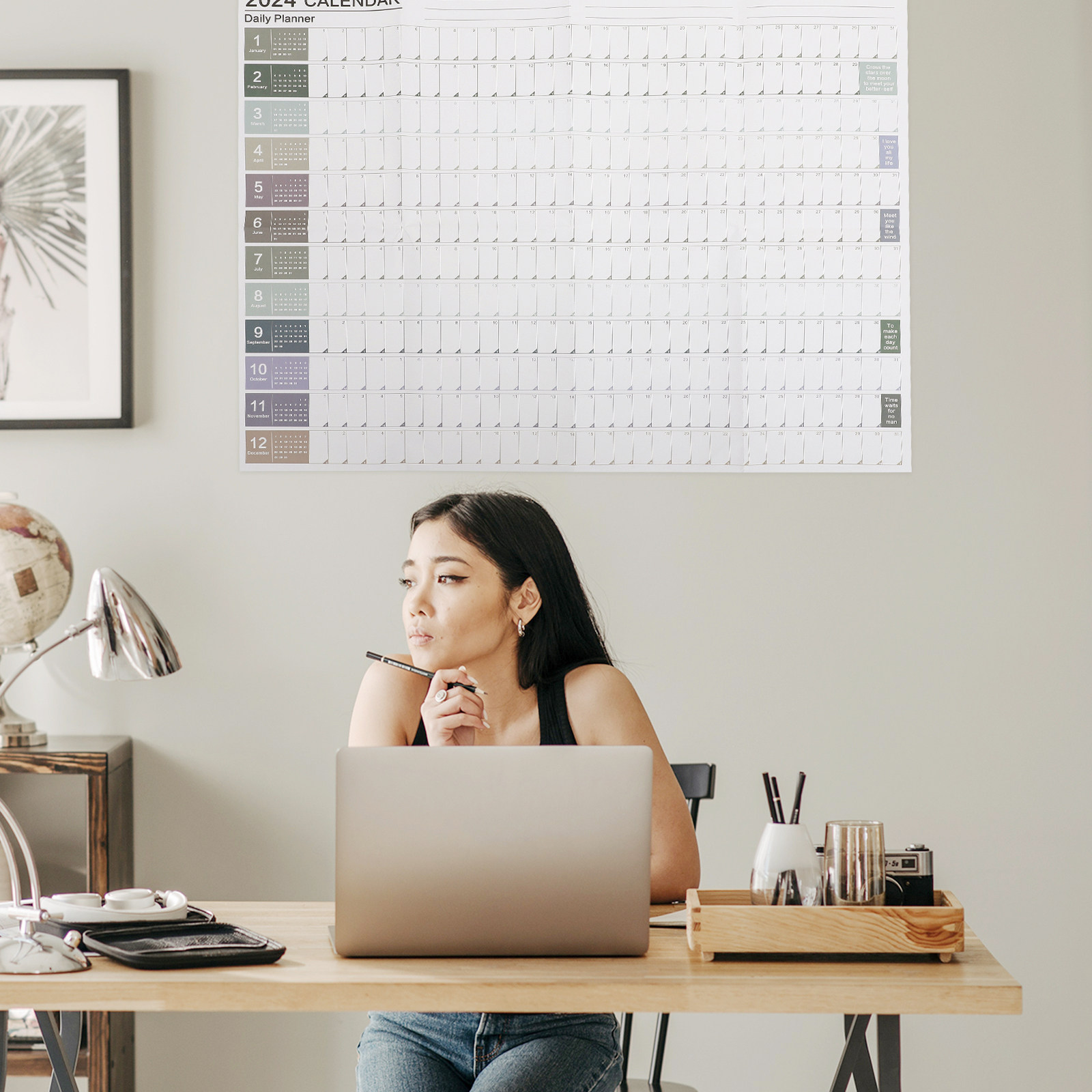 1Set Yearly Wall Hanging Calen - Home Office 2024 review and price