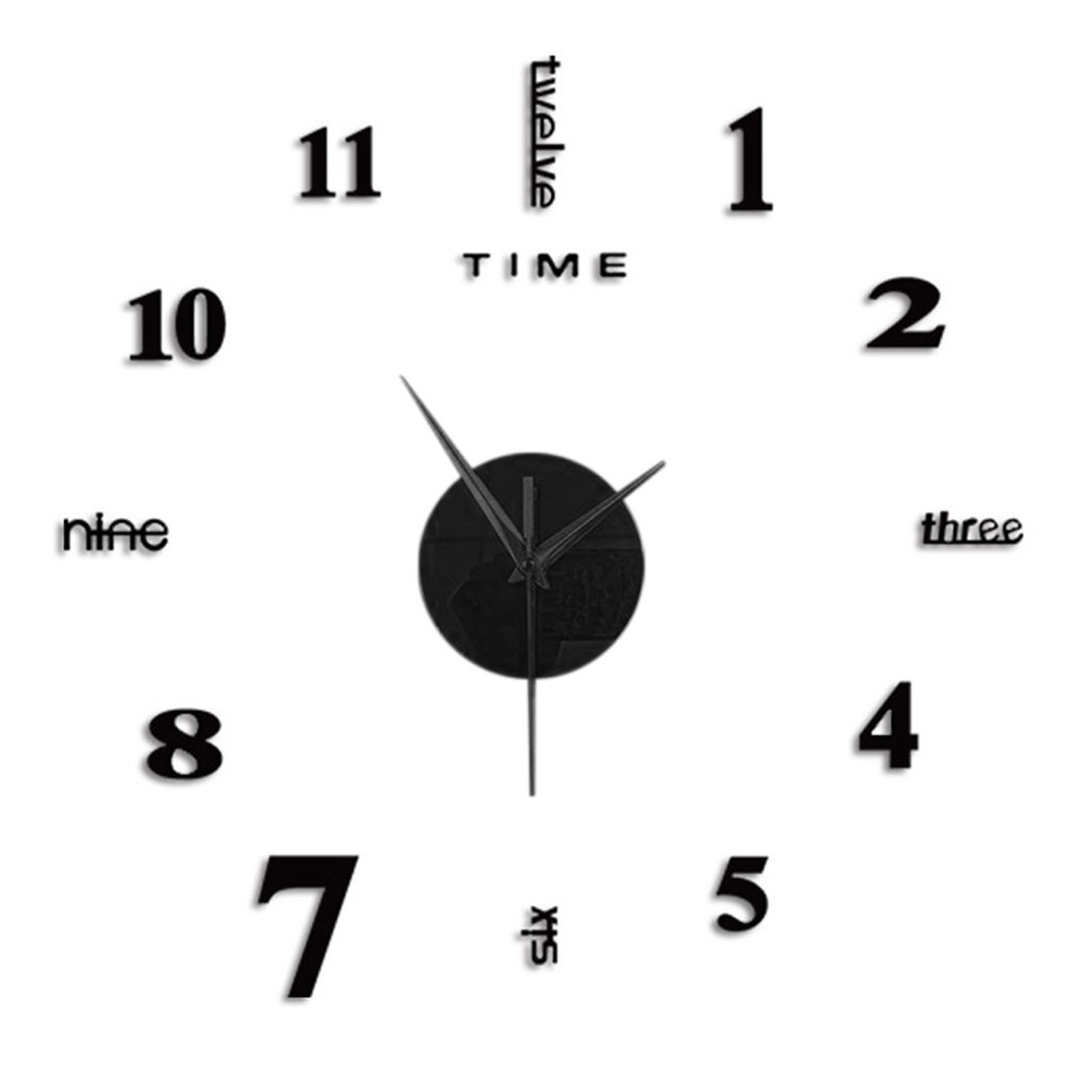 Frameless Diy Wall Mute Clock  - Home Office Hours review and price