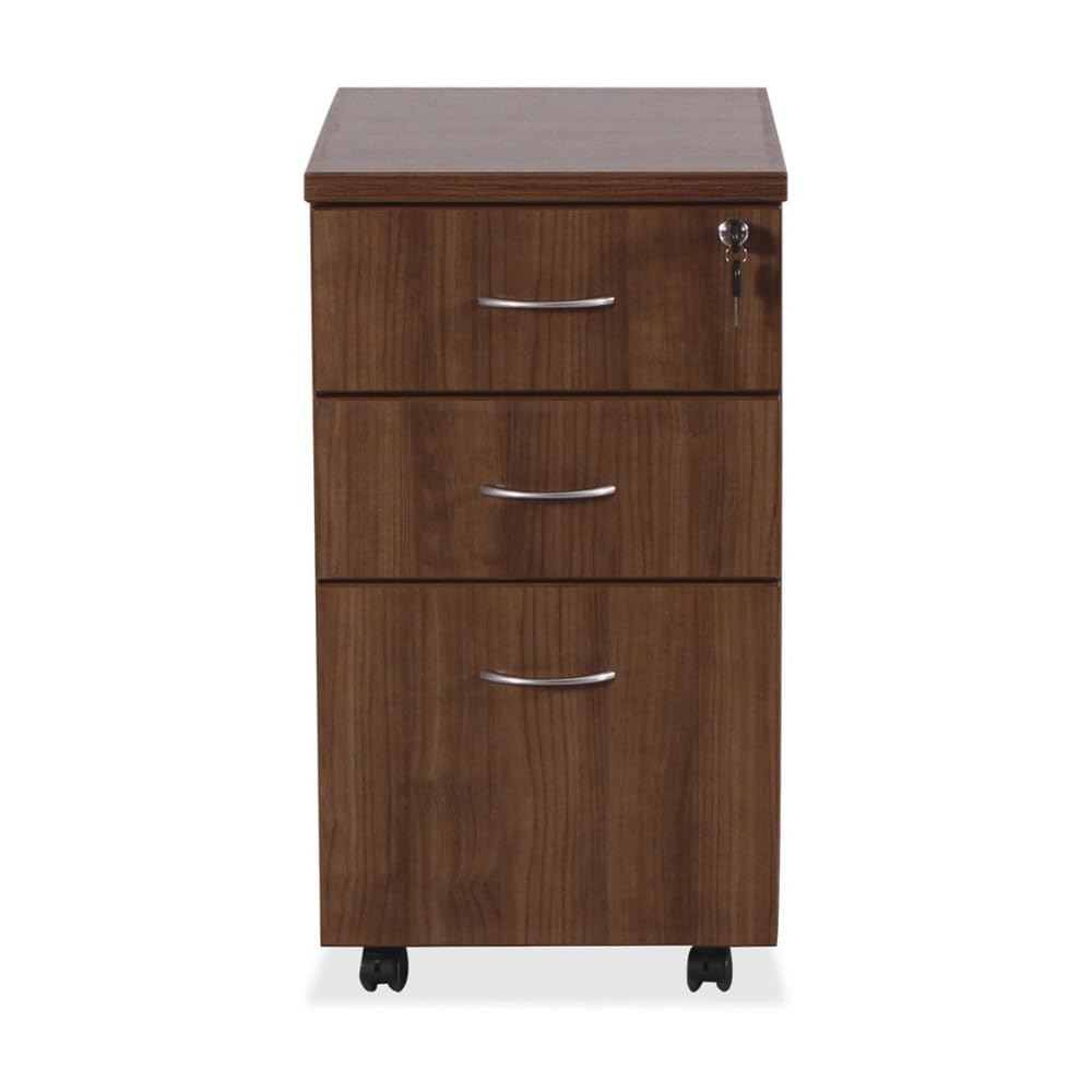 Walnut Freestanding Mobile Ped - Drawer Pedestal Cabinet review and price