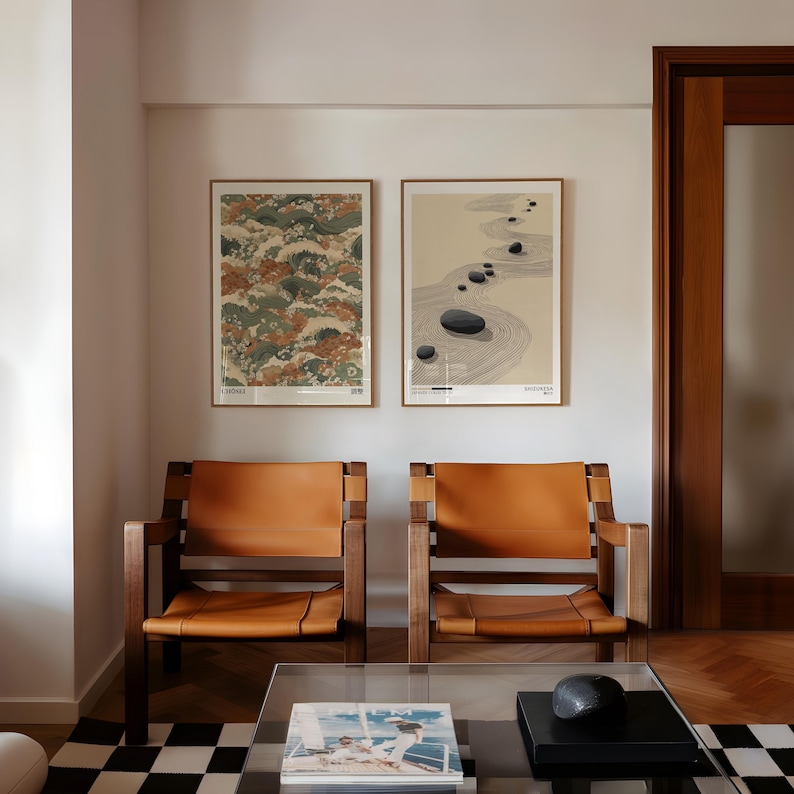 2pcs Japandi Zen Canvas Wall A - Home Office For Two review and price