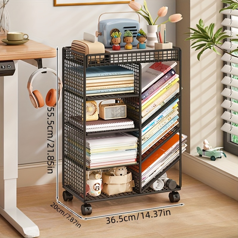 Rolling Book Cart -  Metal Mob - Home Office Shed review and price