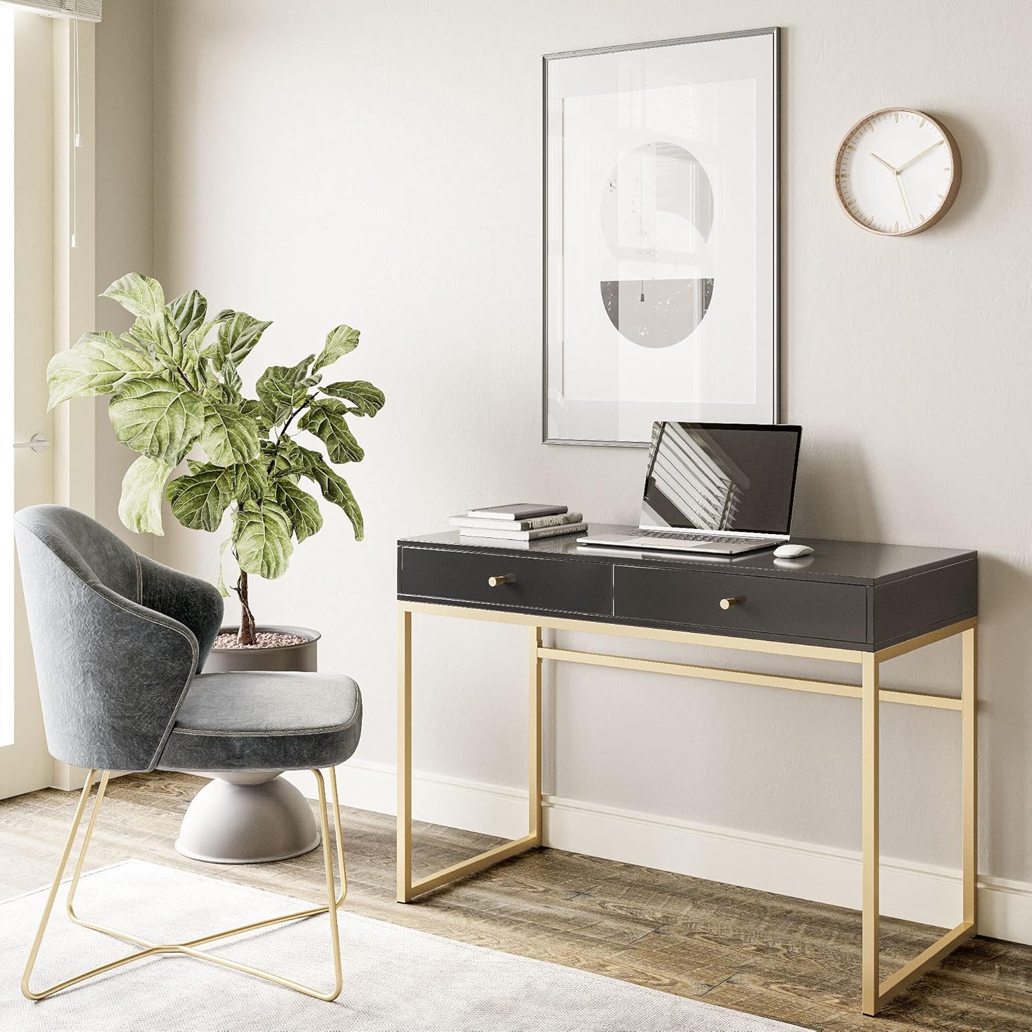42 Inch Makeup Vanity or Home  - Home Office For Two review and price